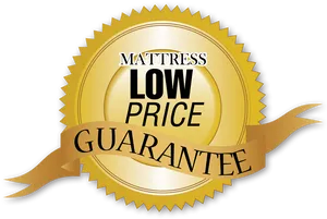 Mattress Low Price Guarantee Badge PNG image