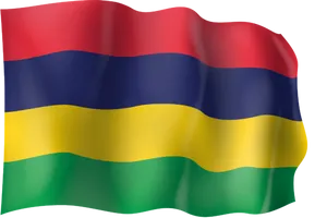 Mauritius Flag Waving PNG image