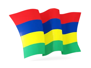 Mauritius Flag Waving PNG image