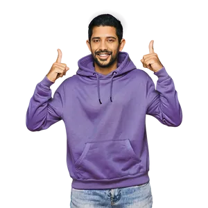 Mauve Purple Hoodie Outline PNG 10