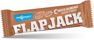 Max Sport Choco Almond High Fibre Flapjack Bar PNG image