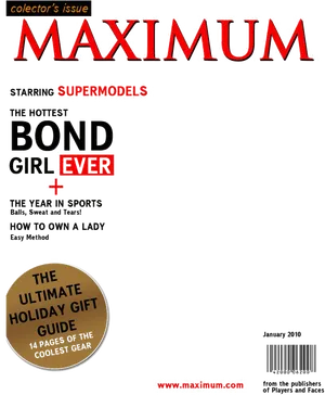 Maximum Magazine Cover January2010 PNG image