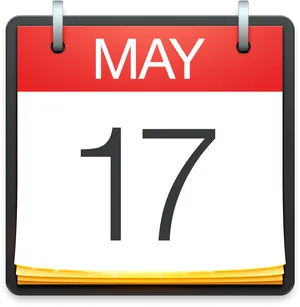 May17 Calendar Icon PNG image