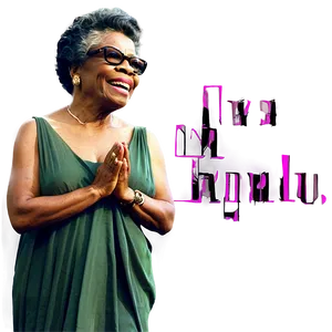 Maya Angelou A PNG image