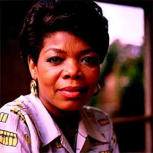 Maya Angelou In The 60s Png Wwu37 PNG image