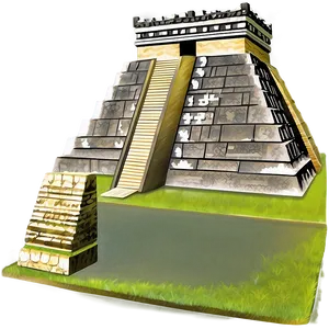 Mayan Chichen Itza Structure PNG 06252024