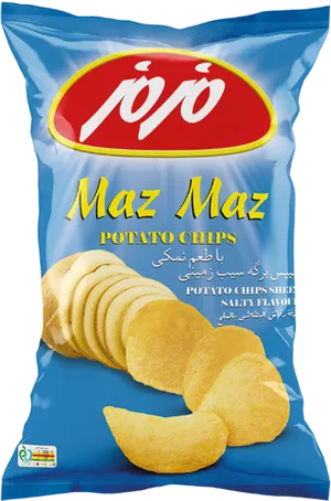Maz Maz Potato Chips Package PNG image