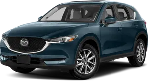 Mazda C X5 Blue Side View PNG