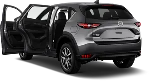 Mazda C X5 Open Doors Rear View PNG image