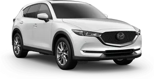 Mazda C X5 White S U V2023 PNG image