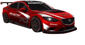 Mazda Racecar S K Y A C T I V Technology PNG image