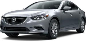 Mazda6 Sedan Silver Profile View PNG image