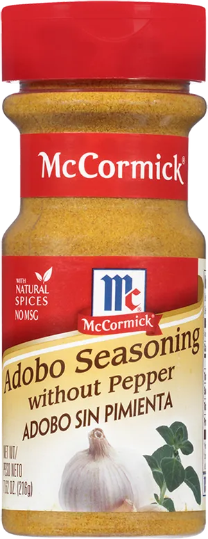 Mc Cormick Adobo Seasoning Without Pepper PNG image