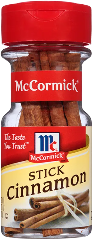 Mc Cormick Cinnamon Sticks Bottle PNG image