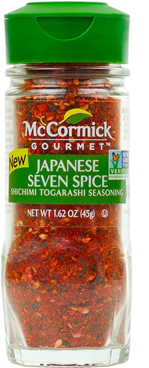 Mc Cormick Gourmet Japanese Seven Spice Shichimi Togarashi PNG image