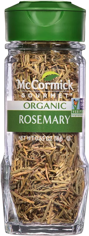 Mc Cormick Gourmet Organic Rosemary Jar PNG image