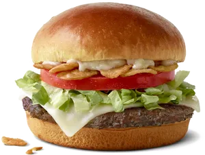 Mc Donalds Crispy Chicken Burger PNG image