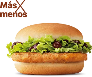 Mc Donalds Crispy Chicken Burger PNG image