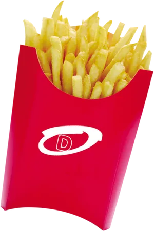 Mc Donalds Fries Red Container PNG image