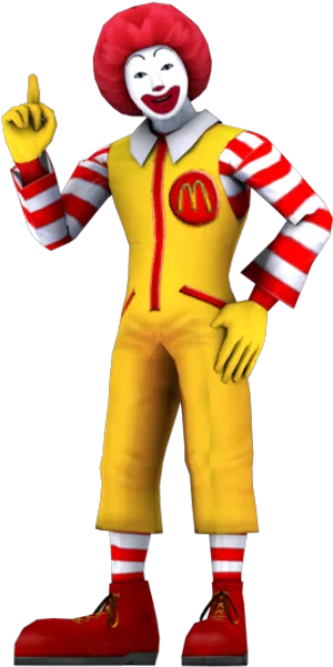 Mc Donalds Iconic Clown Mascot PNG image