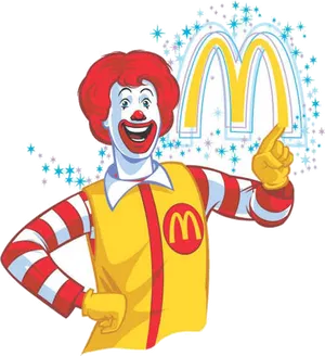 Mc Donalds Iconic Clown Mascot PNG image