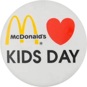 Mc Donalds Kids Day Logo PNG image