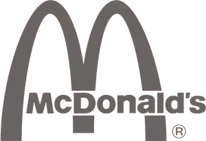 Mc Donalds Logo Black Background PNG image