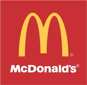 Mc Donalds Logo Red Background PNG image