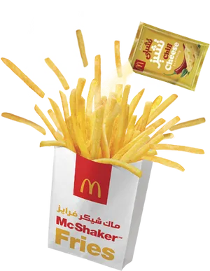 Mc Donalds Mc Shaker Fries Promotion PNG image