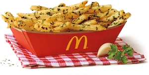 Mc Donalds Seasoned Frieson Checkered Napkin