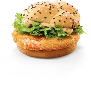 Mc Donalds Shrimp Burger PNG image