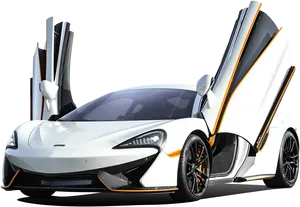 Mc Laren Supercar With Doors Open PNG image