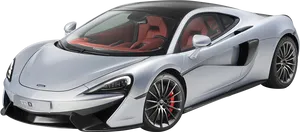 Mc Laren720 S Silver Red Interior