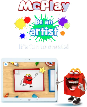 Mc Play Be An Artist Happy Meal Promotion PNG