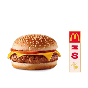 Mcdonald's Classic Cheeseburger Png Bvs PNG image