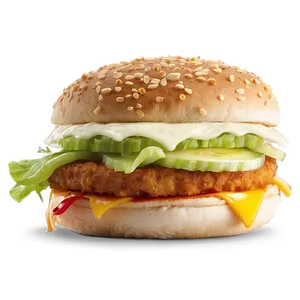 Mcdonald's Spicy Mcchicken Png Afg PNG image