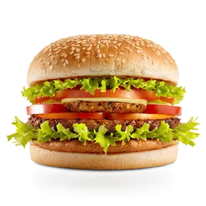 Mcdonalds Veggie Deluxe Burger Png 06272024 PNG image