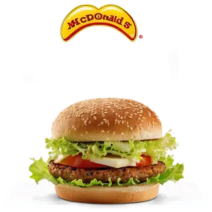 Mcdonalds Veggie Deluxe Burger Png 06272024 PNG image