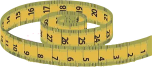 Measuring Tape Coiled PNG image