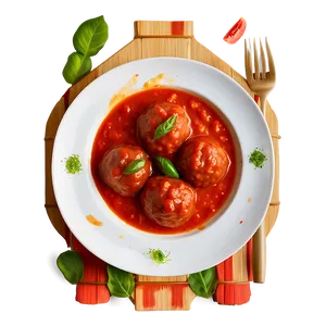 Meatball In Tomato Sauce Png Ivv75 PNG image