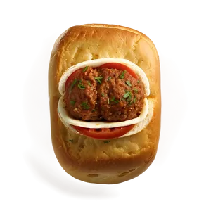 Meatball Sub Sandwich PNG image