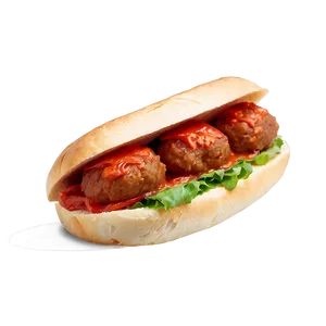 Meatball Sub Sandwich Png Sos43 PNG image