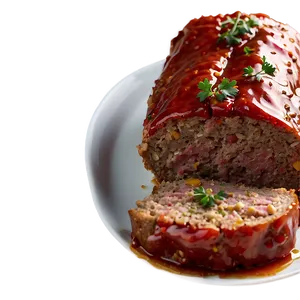 Meatloaf With Spicy Glaze PNG Glo