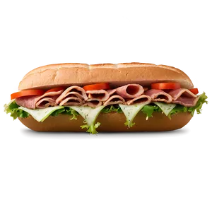 Meaty Sub Sandwich Png 06272024 PNG image