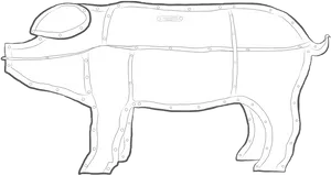 Mechanical Bull Line Art PNG image