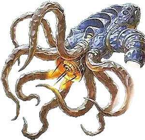 Mechanical Octopus Enemy PNG image