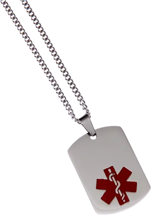 Medical Alert Necklace PNG image