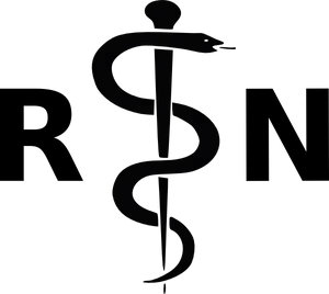 Medical Caduceus Symbol Black Background PNG image