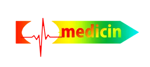 Medical Heartbeat Arrow Graphic PNG image