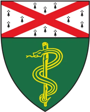 Medical Heraldry Shield PNG image